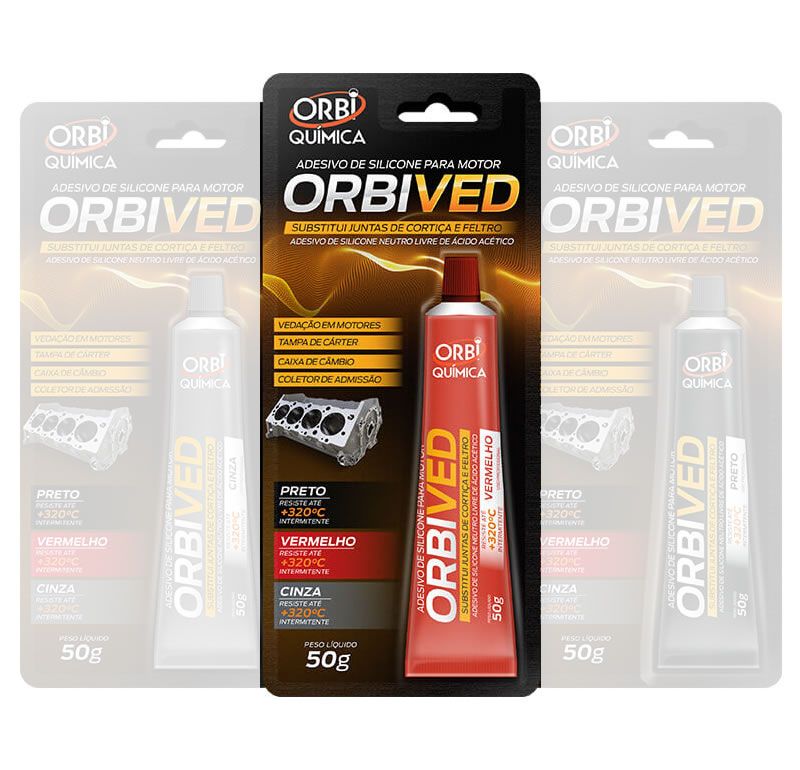 OrbiVed Selante Neutro - Alta Temperatura Vermelho